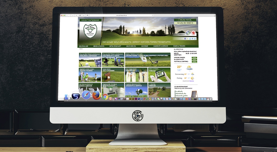 Golf-Club Golf Range Frankfurt CI/CD, Website